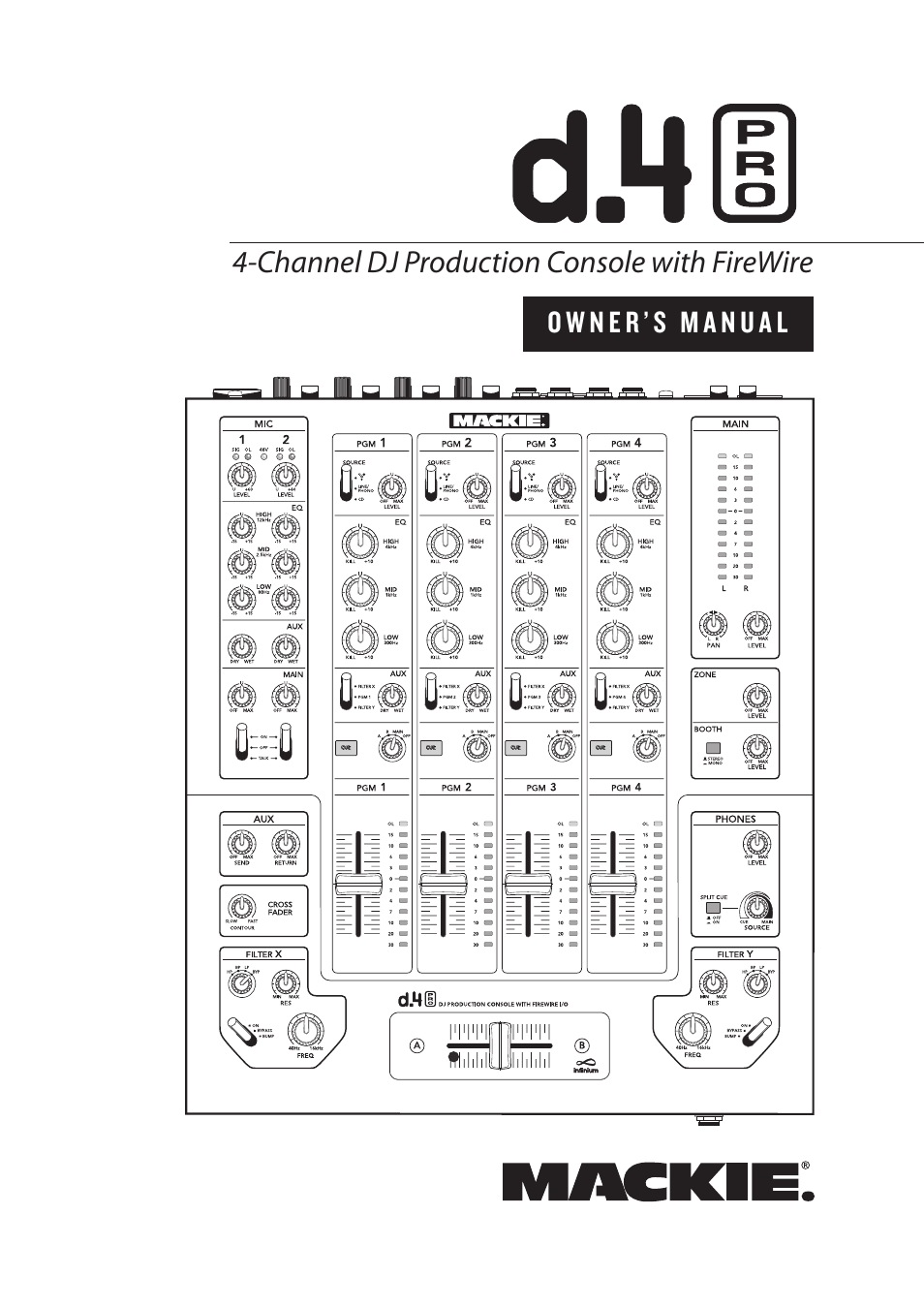 MACKIE d.4 Pro User Manual | 32 pages