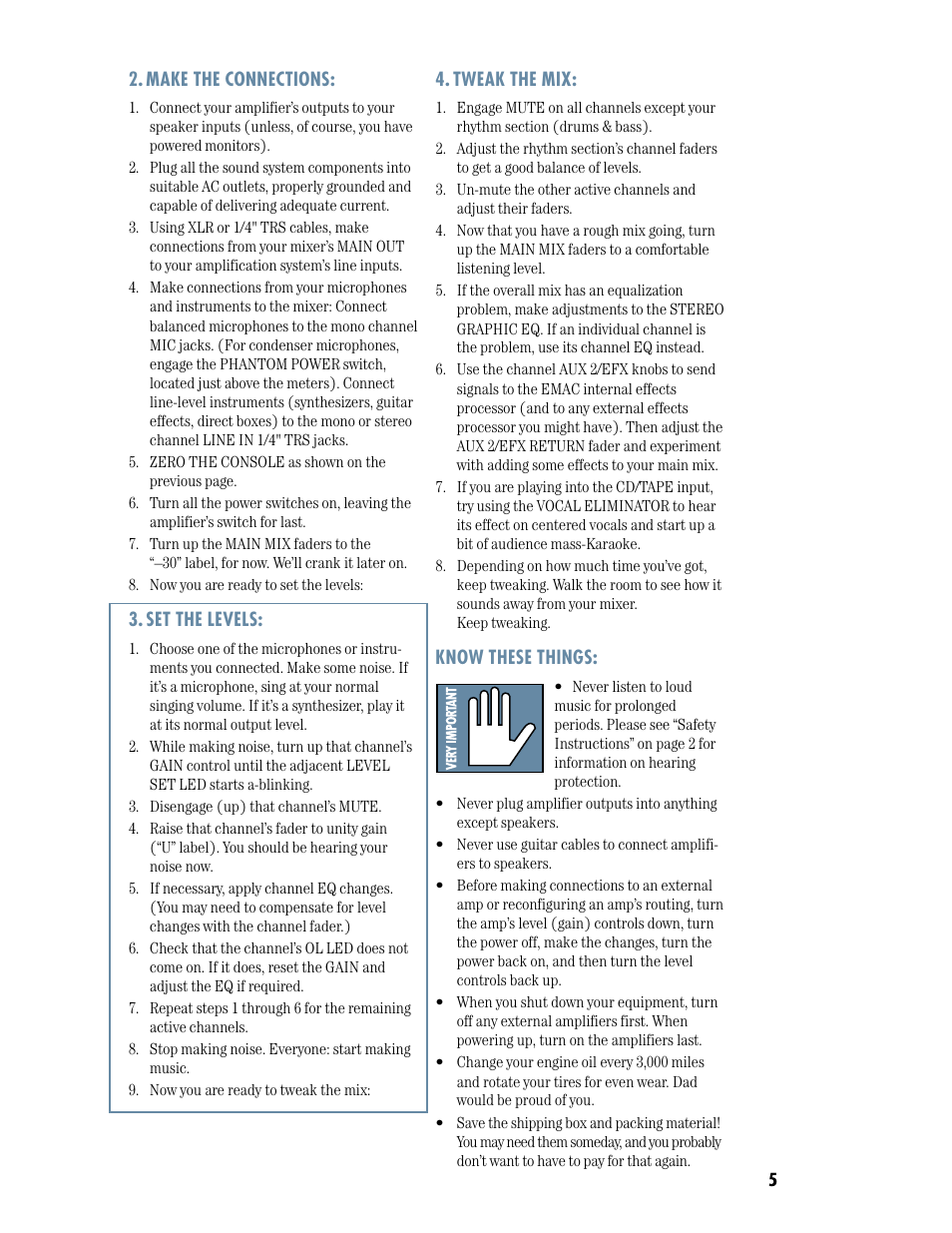 MACKIE DFX12 User Manual | Page 5 / 24