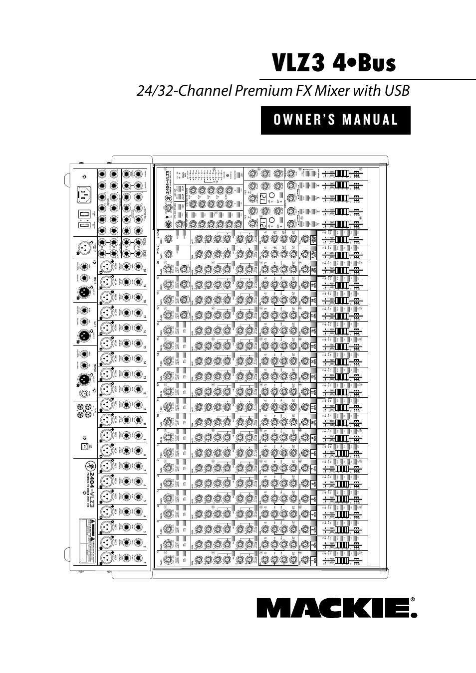 MACKIE VLZ3 4BUS User Manual | 39 pages