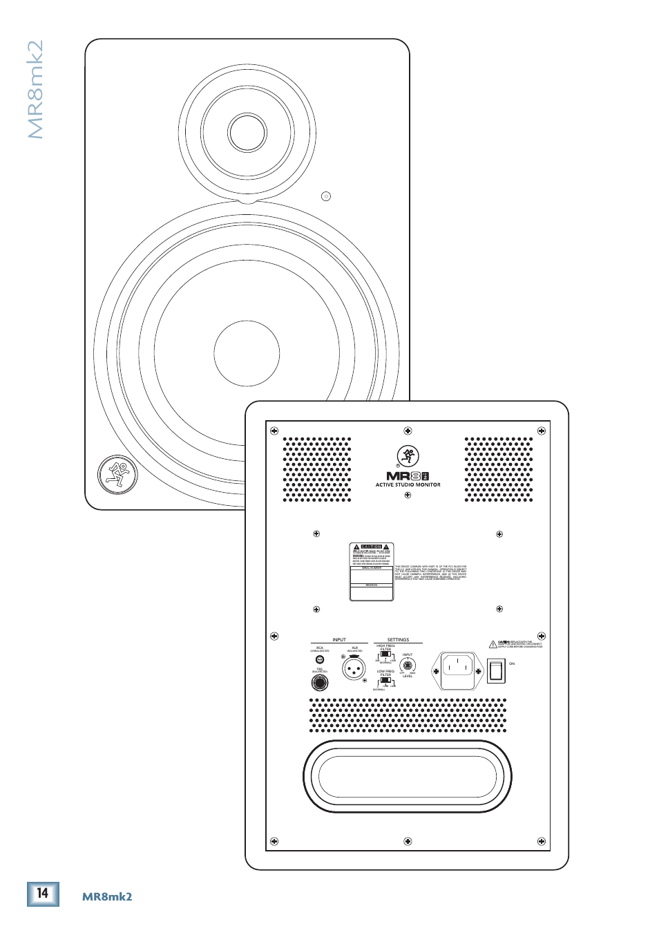 Mr8mk2 | MACKIE MR8MK2 User Manual | Page 14 / 16