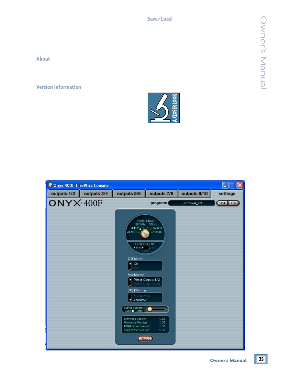 Owner’ s manual | MACKIE 400F User Manual | Page 25 / 36