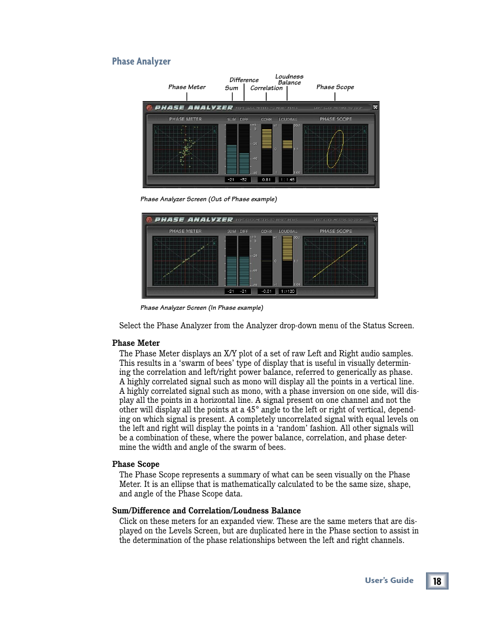 Phase analyzer | MACKIE Pro Audio Lab User Manual | Page 18 / 36