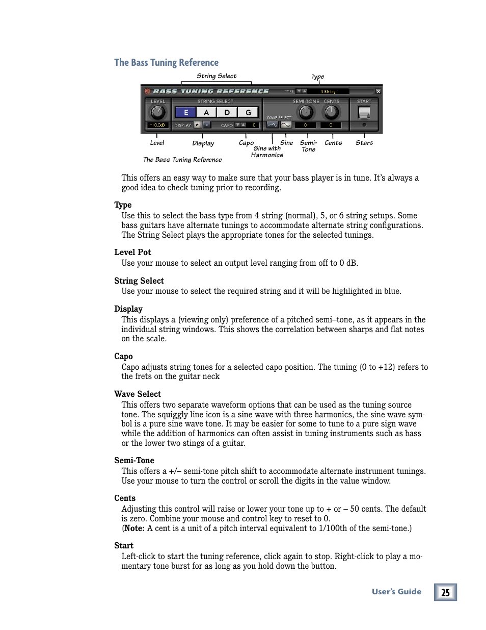 The bass tuning reference | MACKIE Pro Audio Lab User Manual | Page 25 / 36