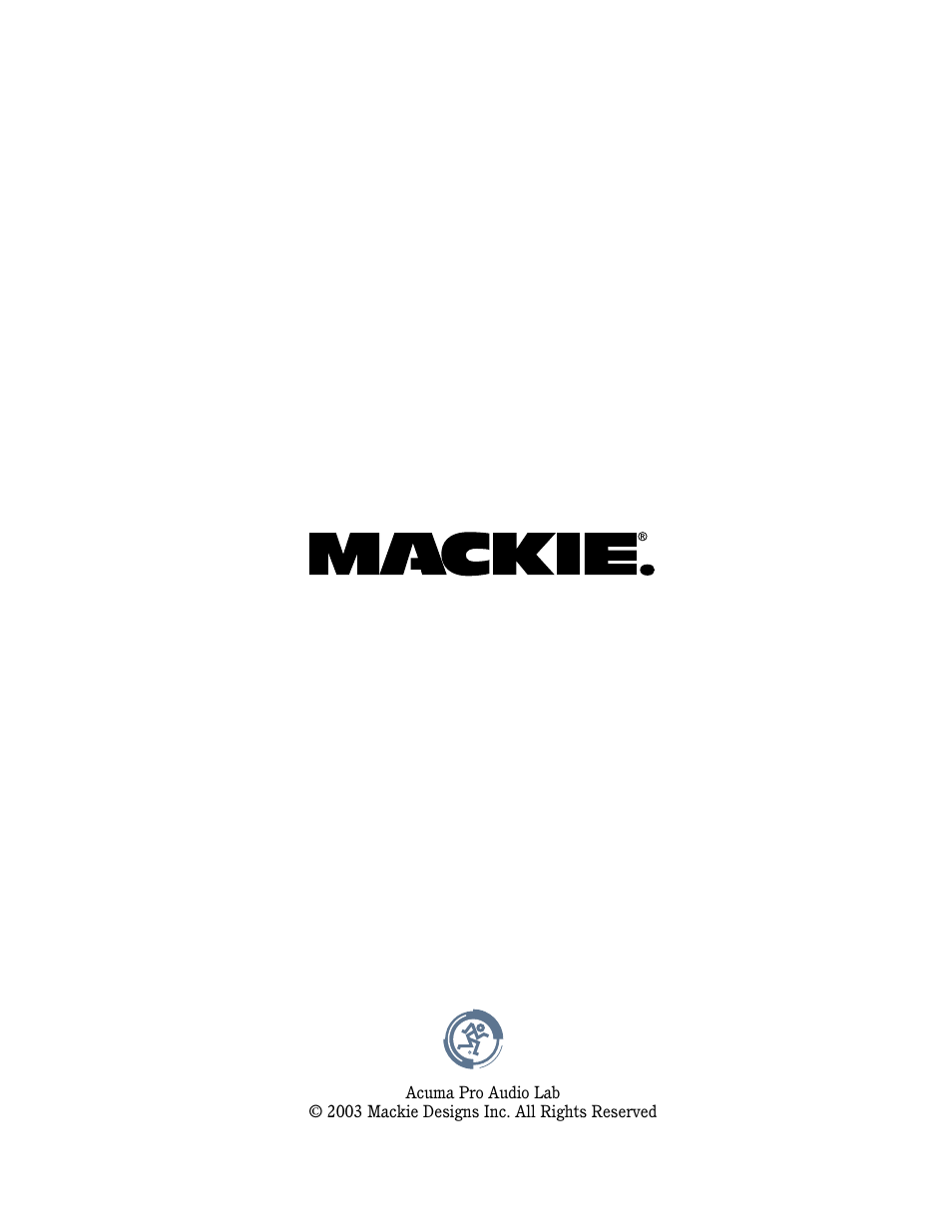 MACKIE Pro Audio Lab User Manual | Page 36 / 36