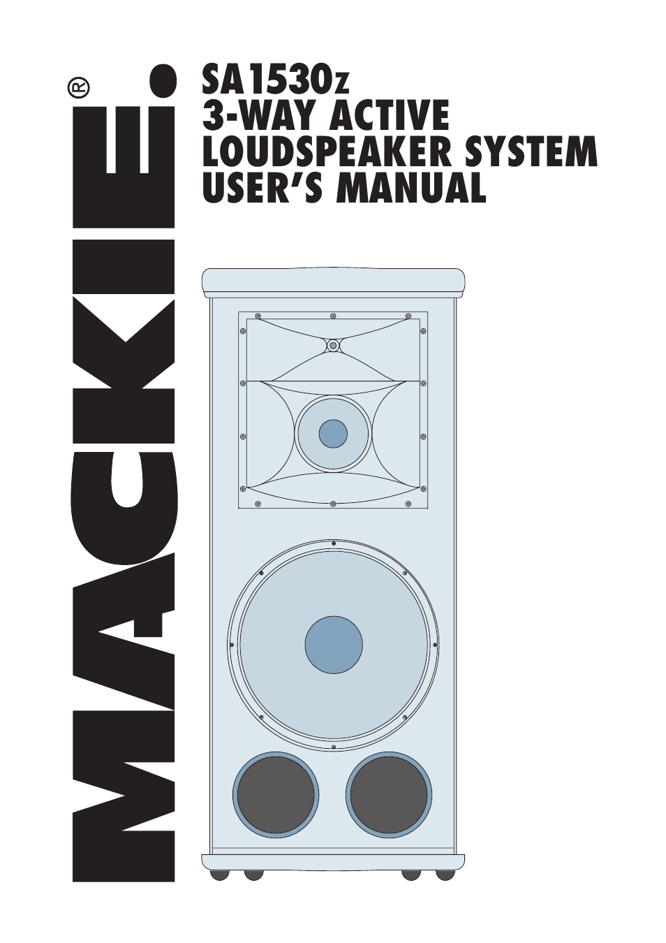 MACKIE SA1530Z User Manual | 12 pages