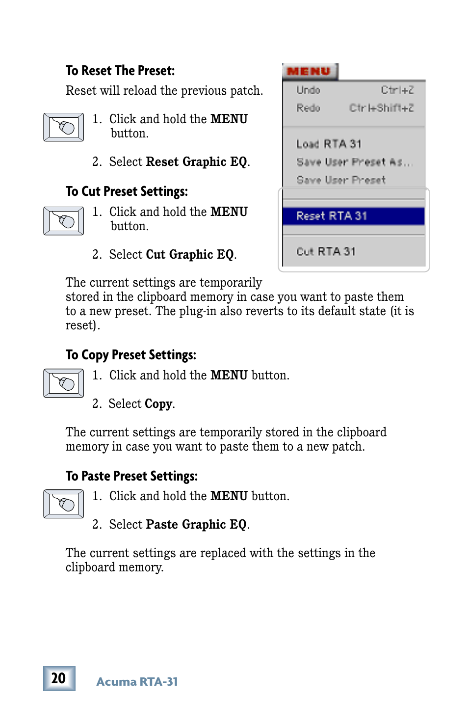 MACKIE RTA-31 User Manual | Page 20 / 28