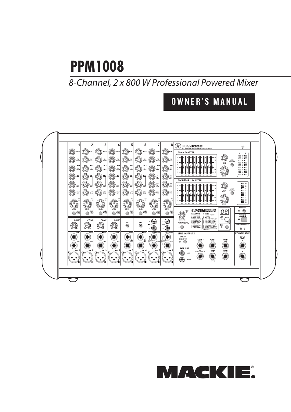 MACKIE PPM1008 User Manual | 32 pages