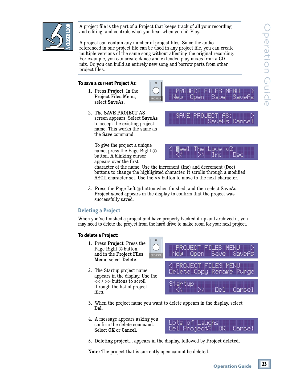 Oper a tion guide | MACKIE SDR96 User Manual | Page 23 / 56