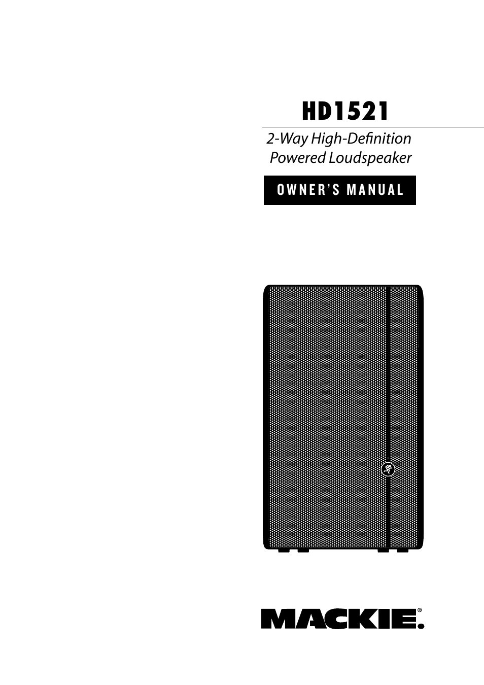 MACKIE HD1521 User Manual | 16 pages