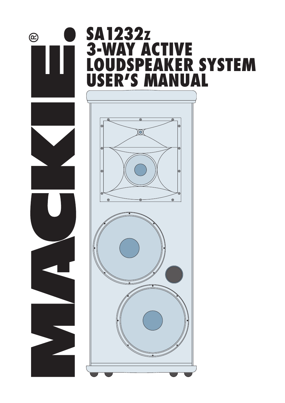 MACKIE SA1232Z User Manual | 12 pages