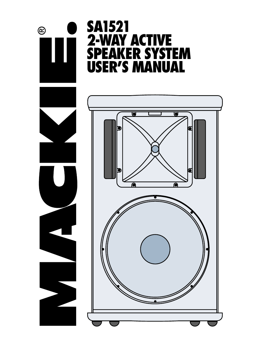 MACKIE SA1521 User Manual | 12 pages