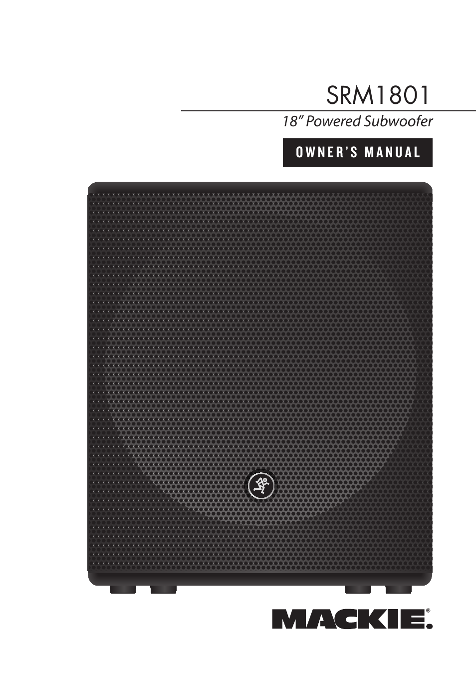 MACKIE SRM1801 User Manual | 19 pages