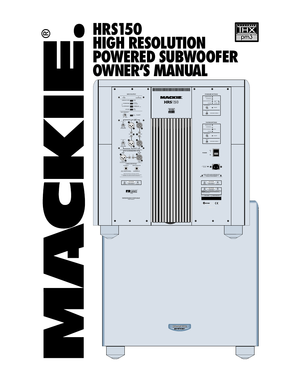MACKIE HRS150 User Manual | 20 pages