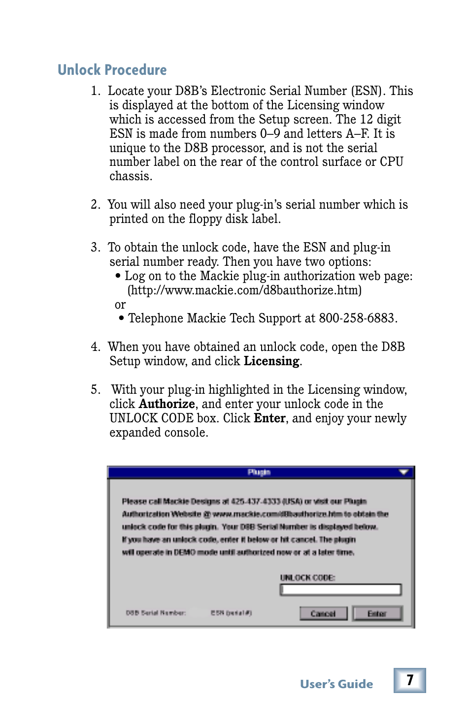 Unlock procedure | MACKIE Digital Mixers User Manual | Page 7 / 36