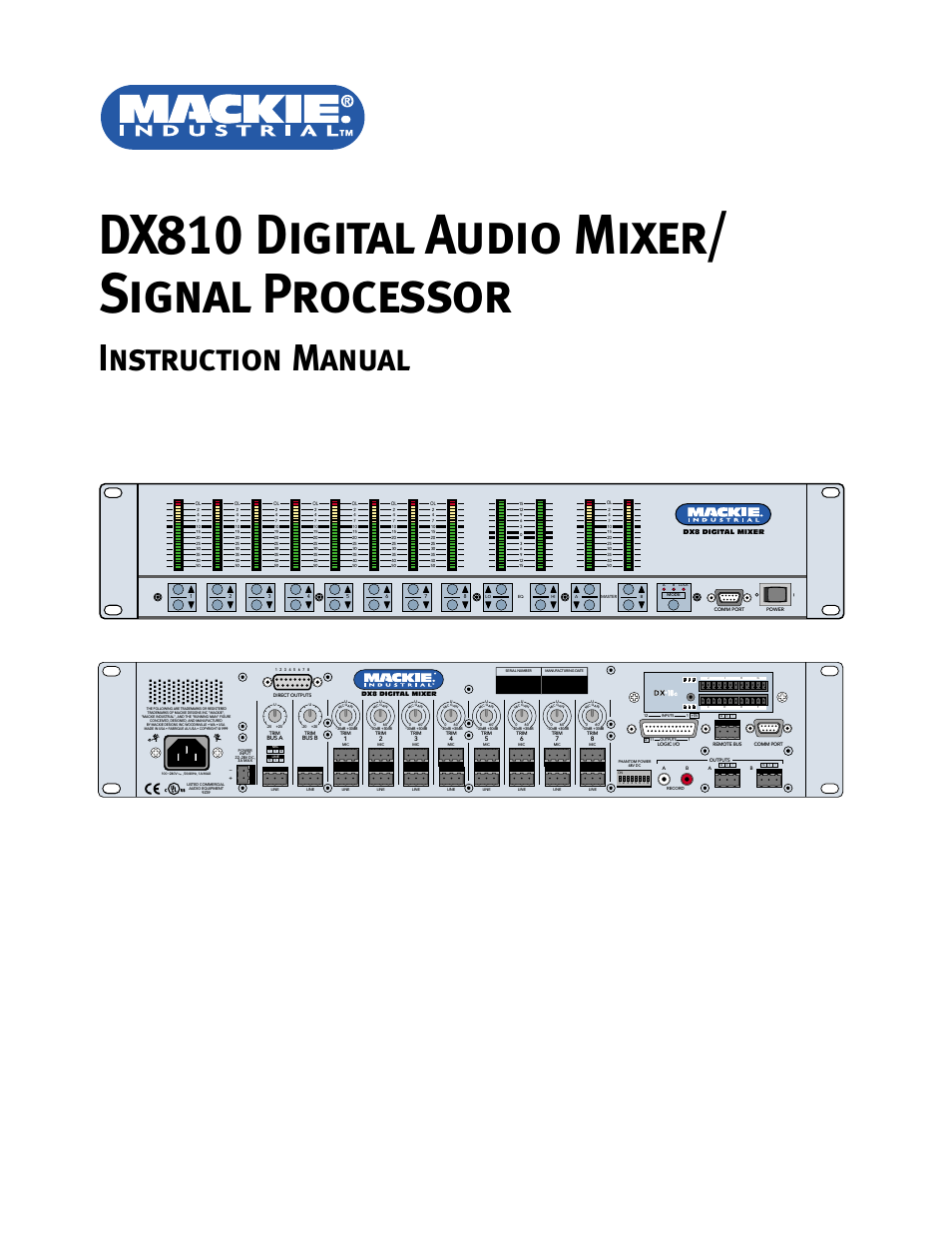 MACKIE DX810 User Manual | 21 pages