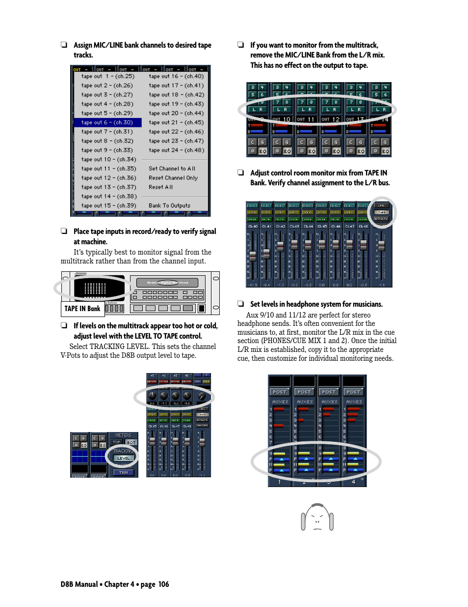 MACKIE Digital 8Bus D8B v5.1 User Manual | Page 112 / 198