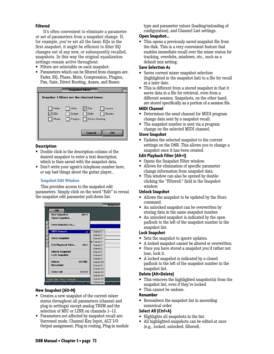 MACKIE Digital 8Bus D8B v5.1 User Manual | Page 78 / 198