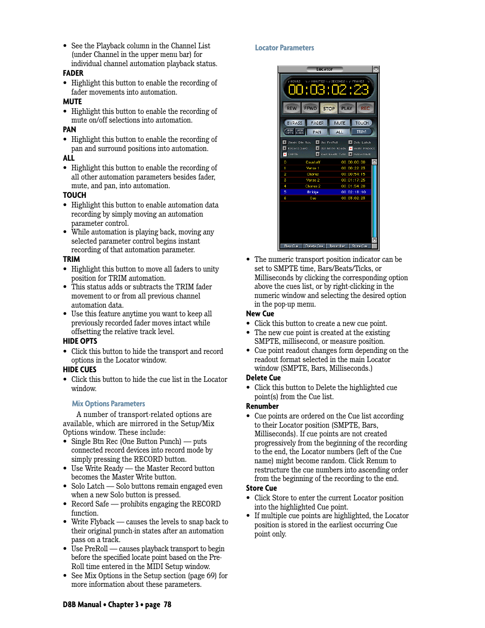 MACKIE Digital 8Bus D8B v5.1 User Manual | Page 84 / 198