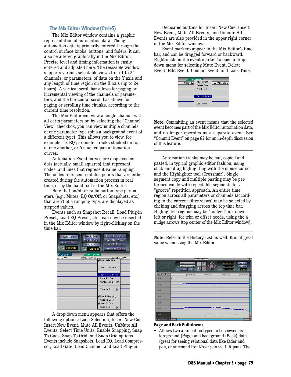 The mix editor window (ctrl+5) | MACKIE Digital 8Bus D8B v5.1 User Manual | Page 85 / 198