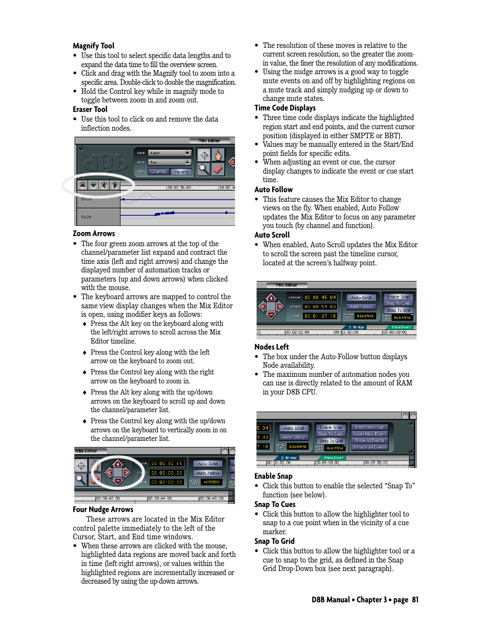 MACKIE Digital 8Bus D8B v5.1 User Manual | Page 87 / 198