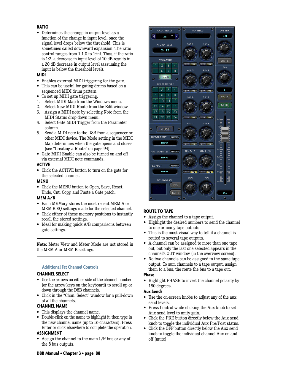 MACKIE Digital 8Bus D8B v5.1 User Manual | Page 94 / 198