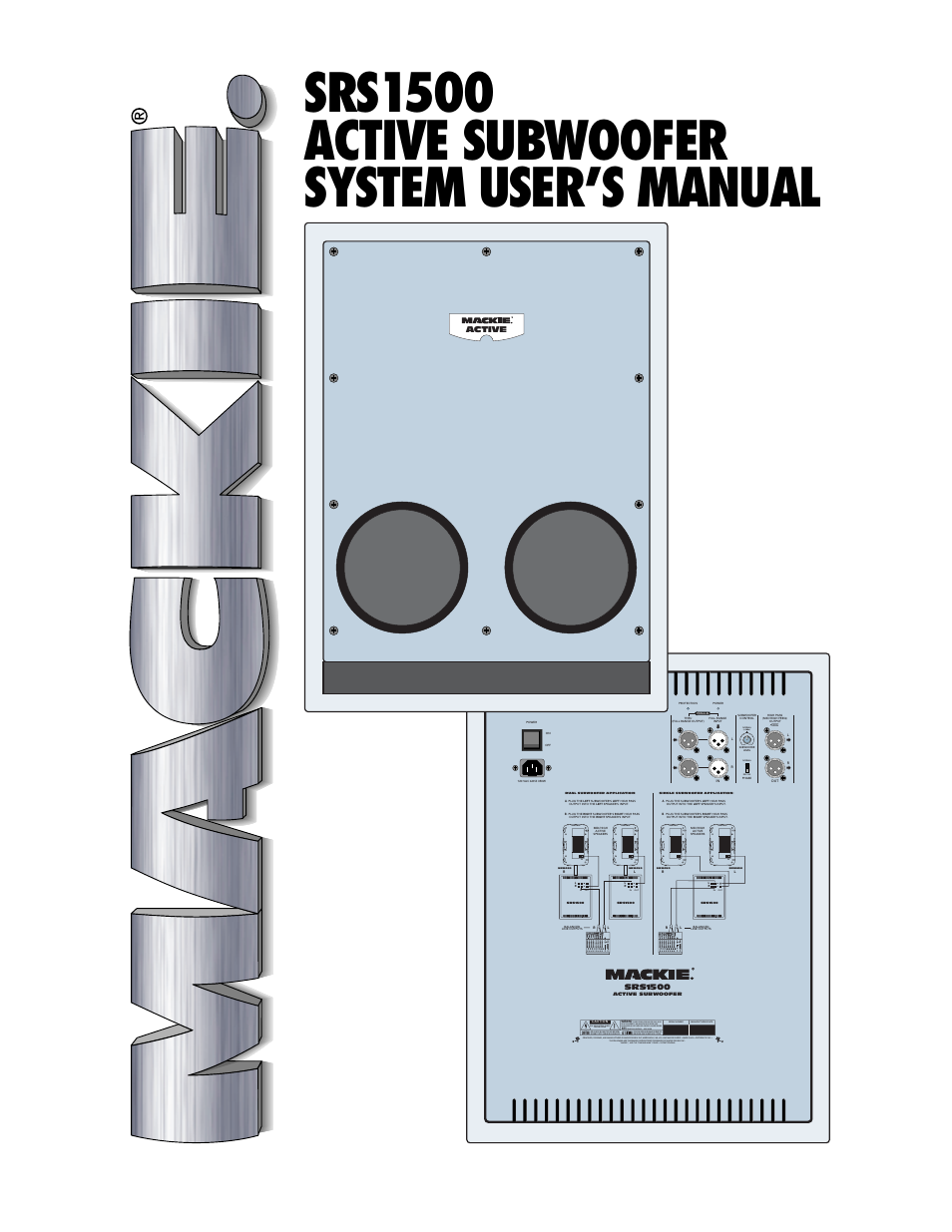 MACKIE SRS1500 User Manual | 12 pages