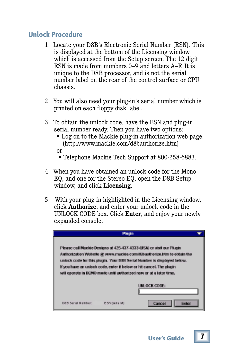 Unlock procedure | MACKIE MDW 2x2 User Manual | Page 7 / 24