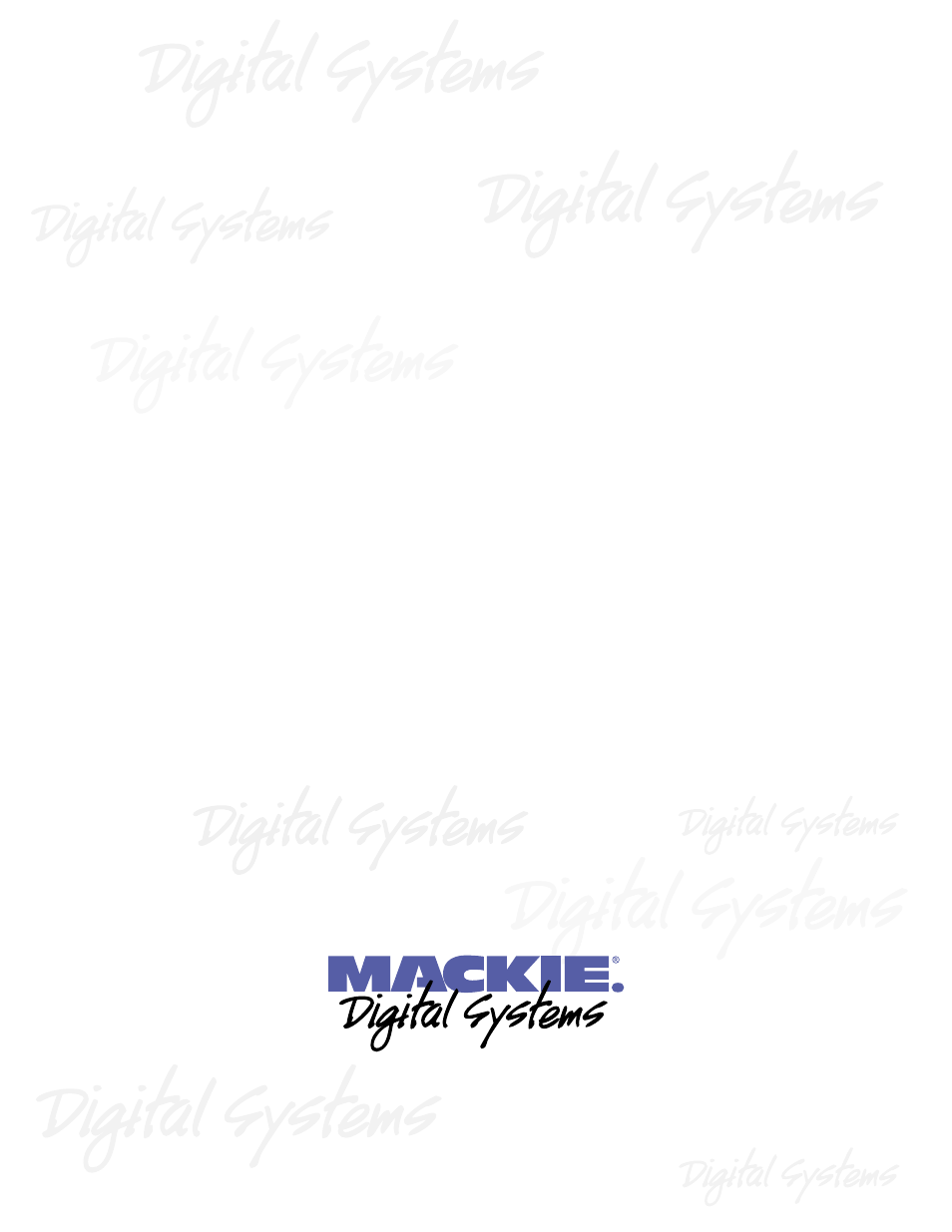 MACKIE HDR 24/96 User Manual | Page 110 / 110