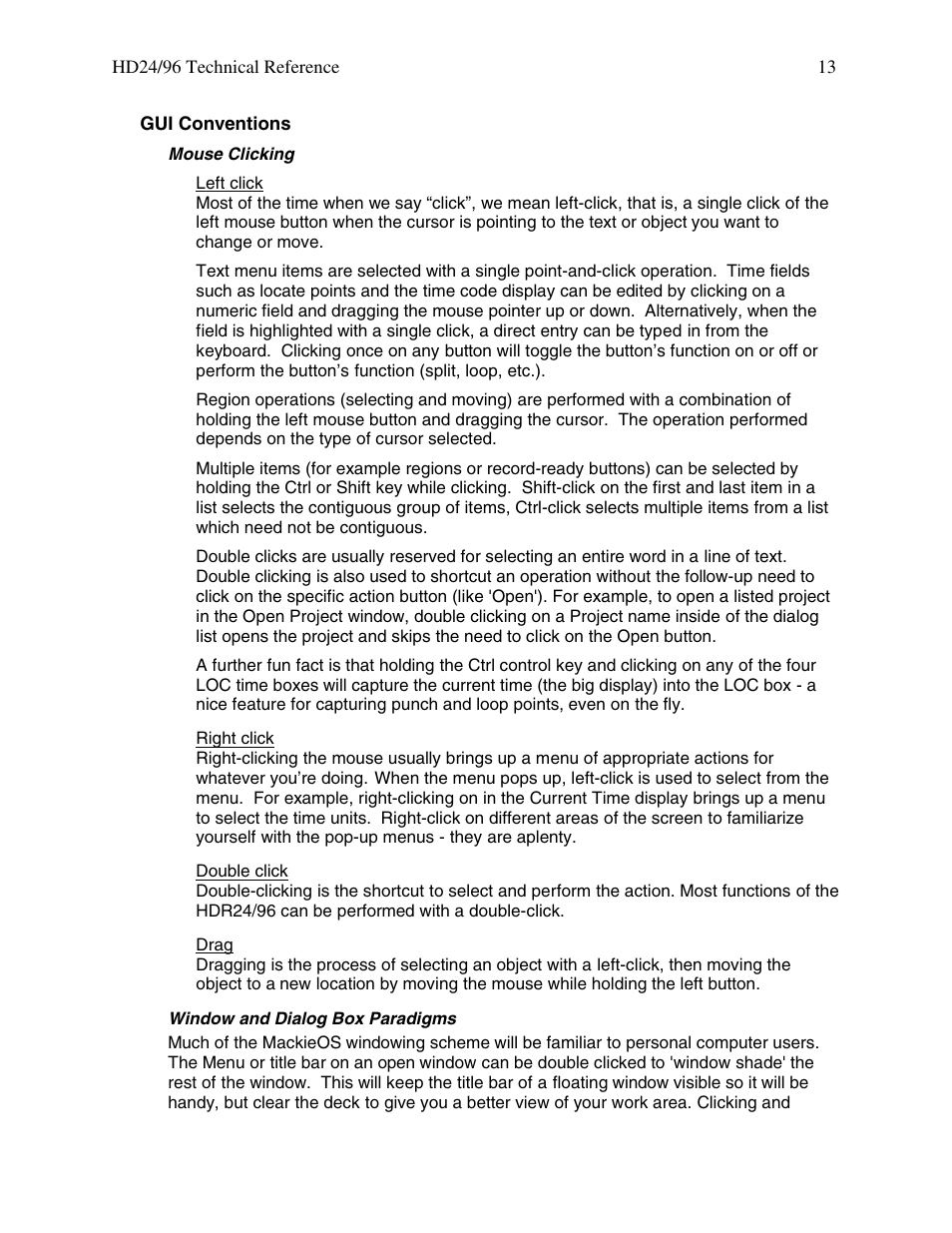 MACKIE HDR 24/96 User Manual | Page 13 / 110