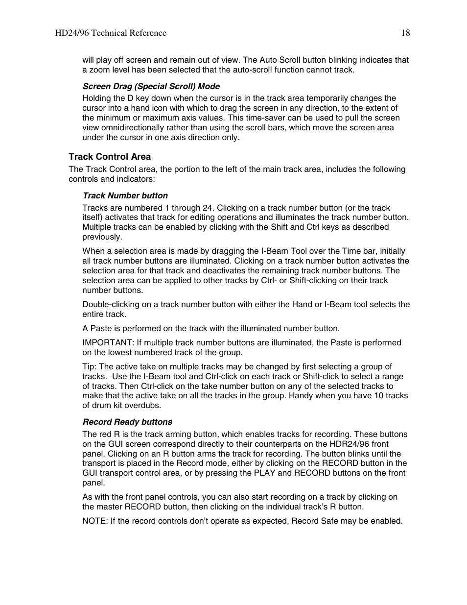 MACKIE HDR 24/96 User Manual | Page 18 / 110