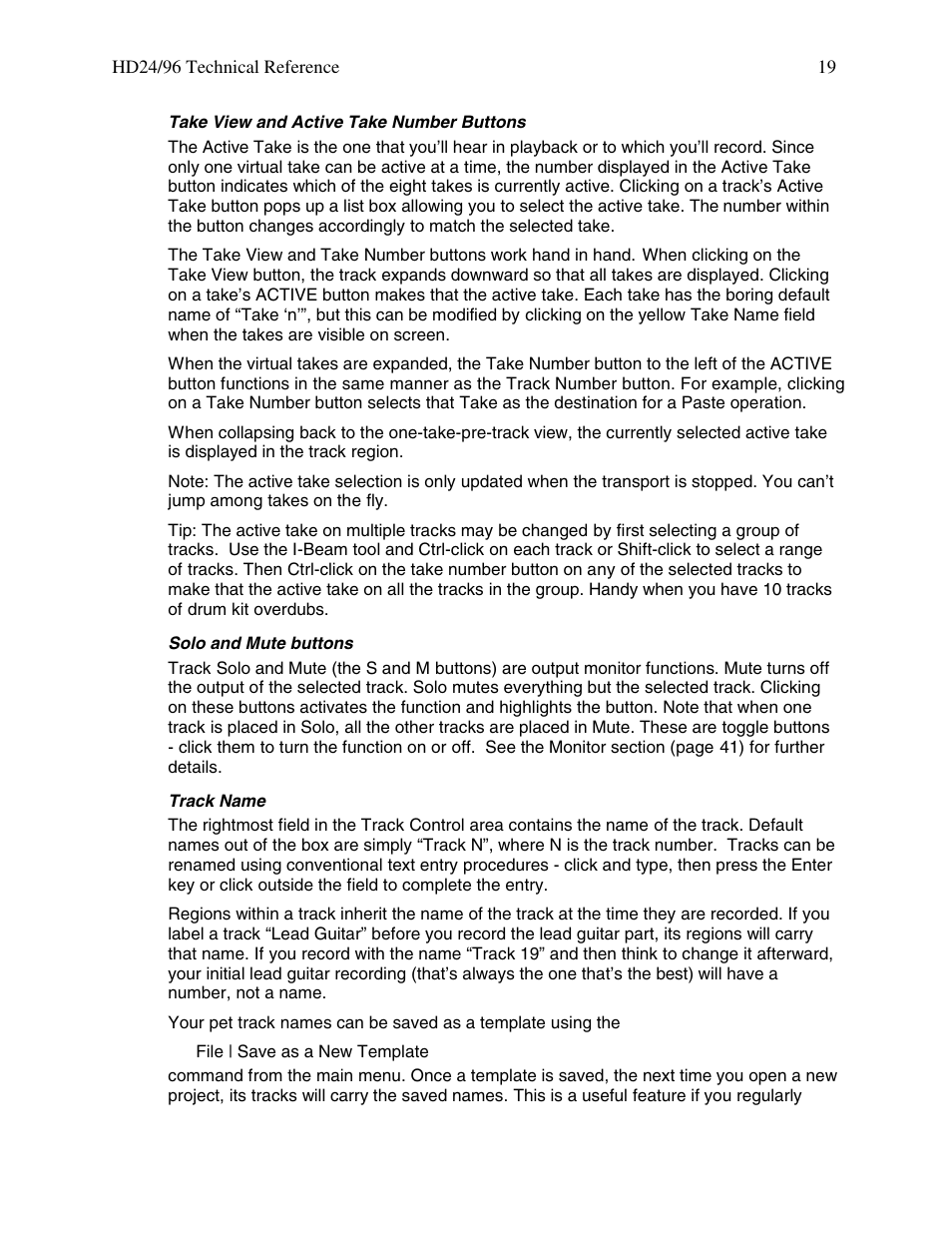 MACKIE HDR 24/96 User Manual | Page 19 / 110