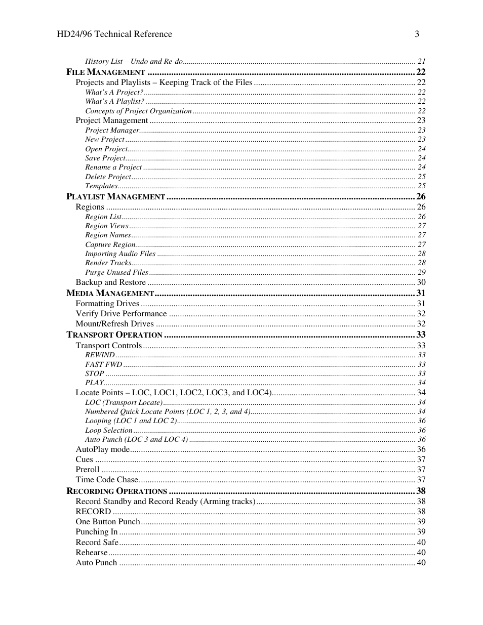 MACKIE HDR 24/96 User Manual | Page 3 / 110