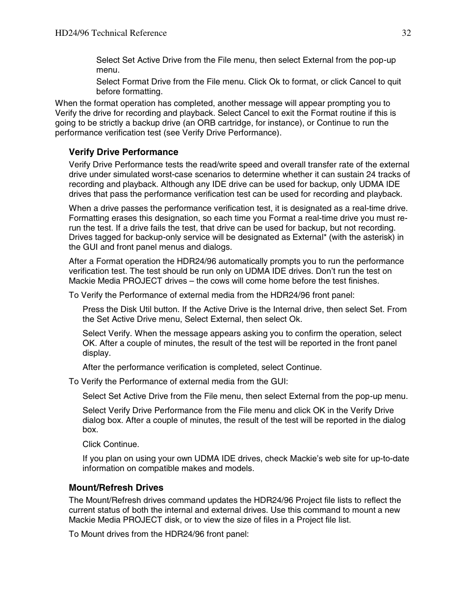 MACKIE HDR 24/96 User Manual | Page 32 / 110