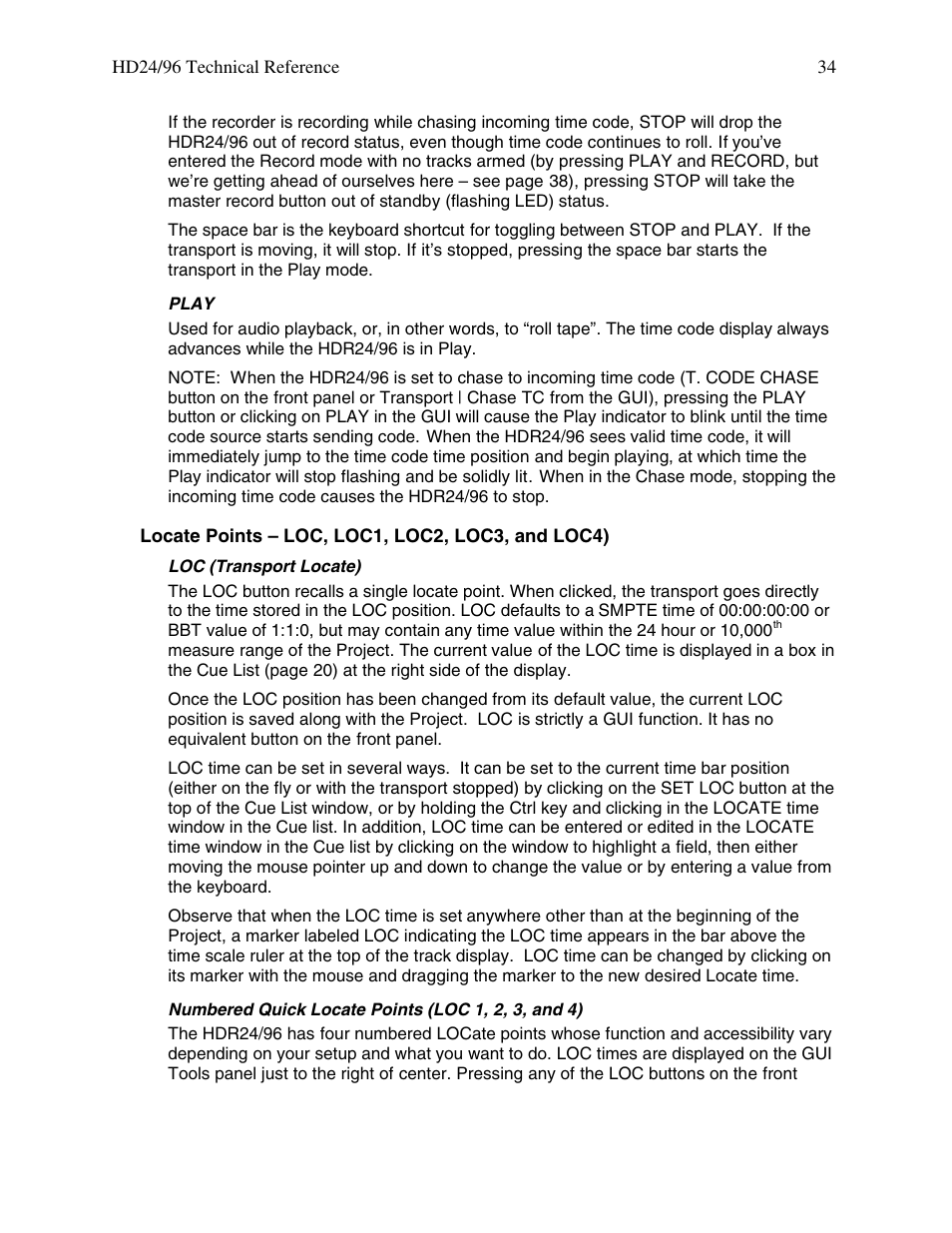 MACKIE HDR 24/96 User Manual | Page 34 / 110