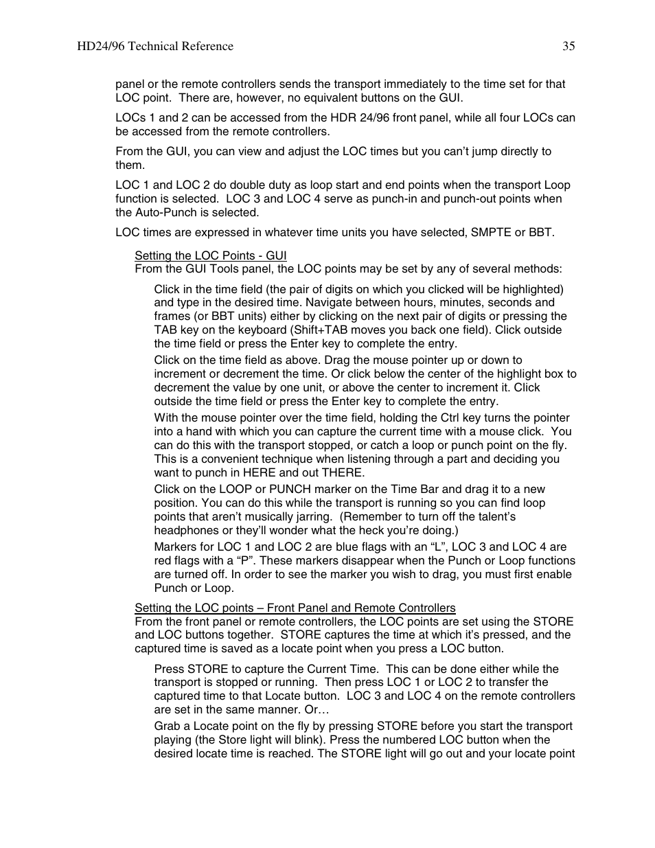 MACKIE HDR 24/96 User Manual | Page 35 / 110