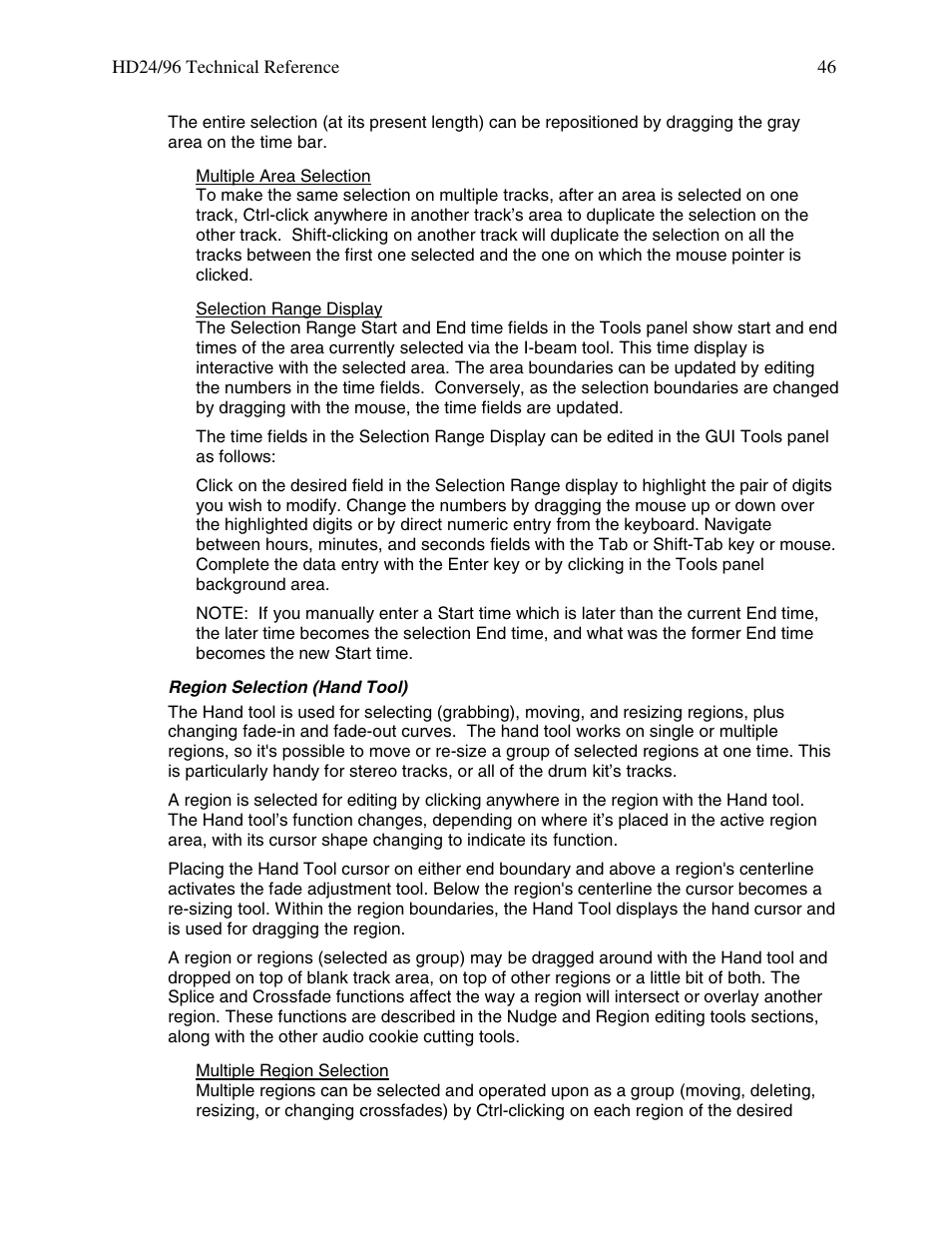 MACKIE HDR 24/96 User Manual | Page 46 / 110