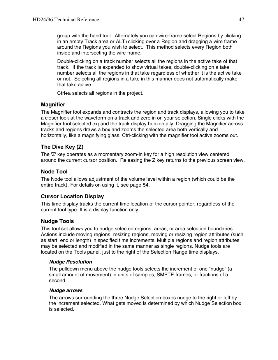 MACKIE HDR 24/96 User Manual | Page 47 / 110