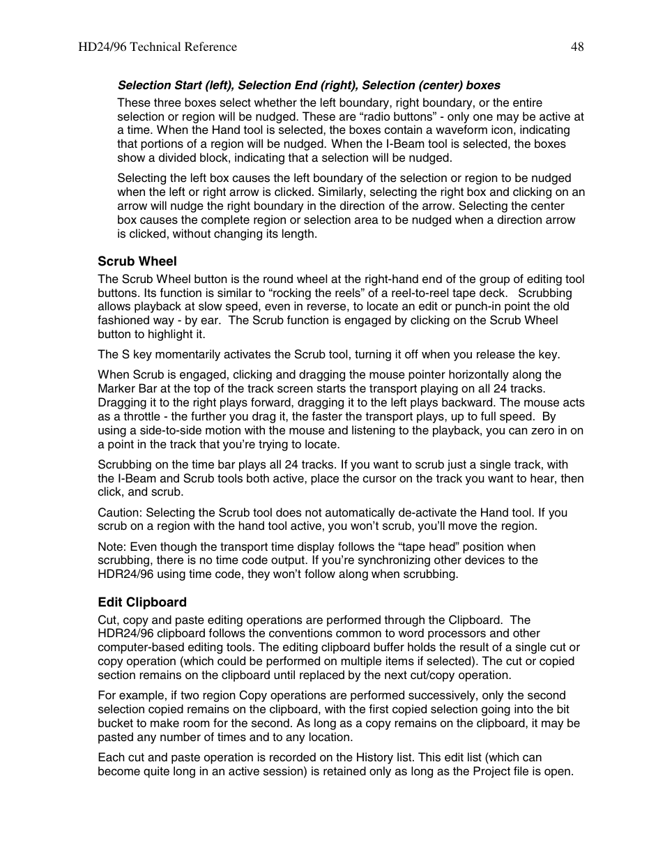 MACKIE HDR 24/96 User Manual | Page 48 / 110