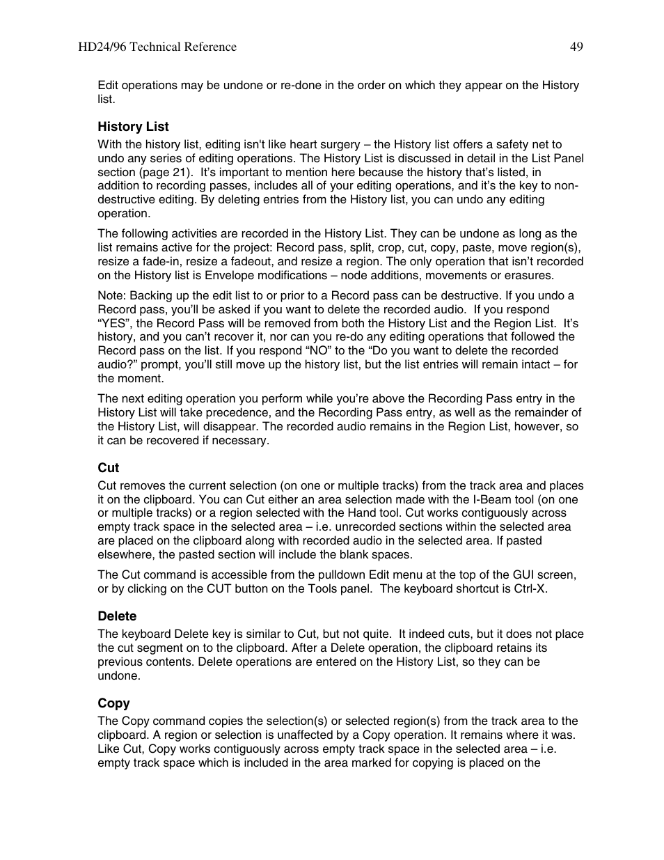 MACKIE HDR 24/96 User Manual | Page 49 / 110