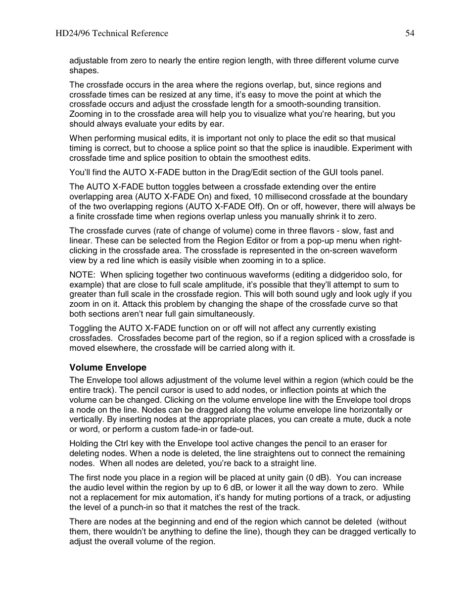 MACKIE HDR 24/96 User Manual | Page 54 / 110