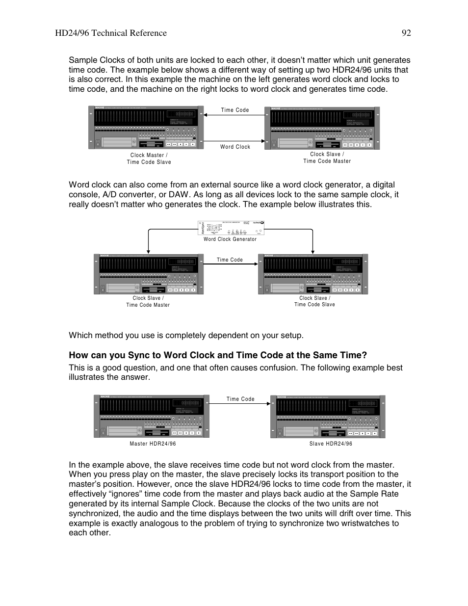MACKIE HDR 24/96 User Manual | Page 92 / 110