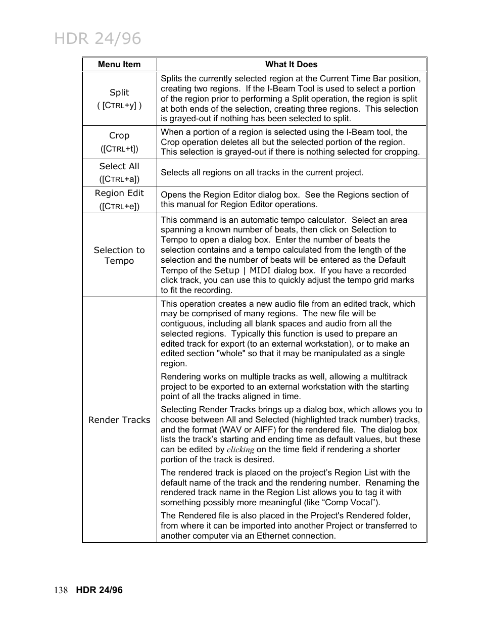 Hdr 24/96 | MACKIE HDR24/96 User Manual | Page 138 / 226