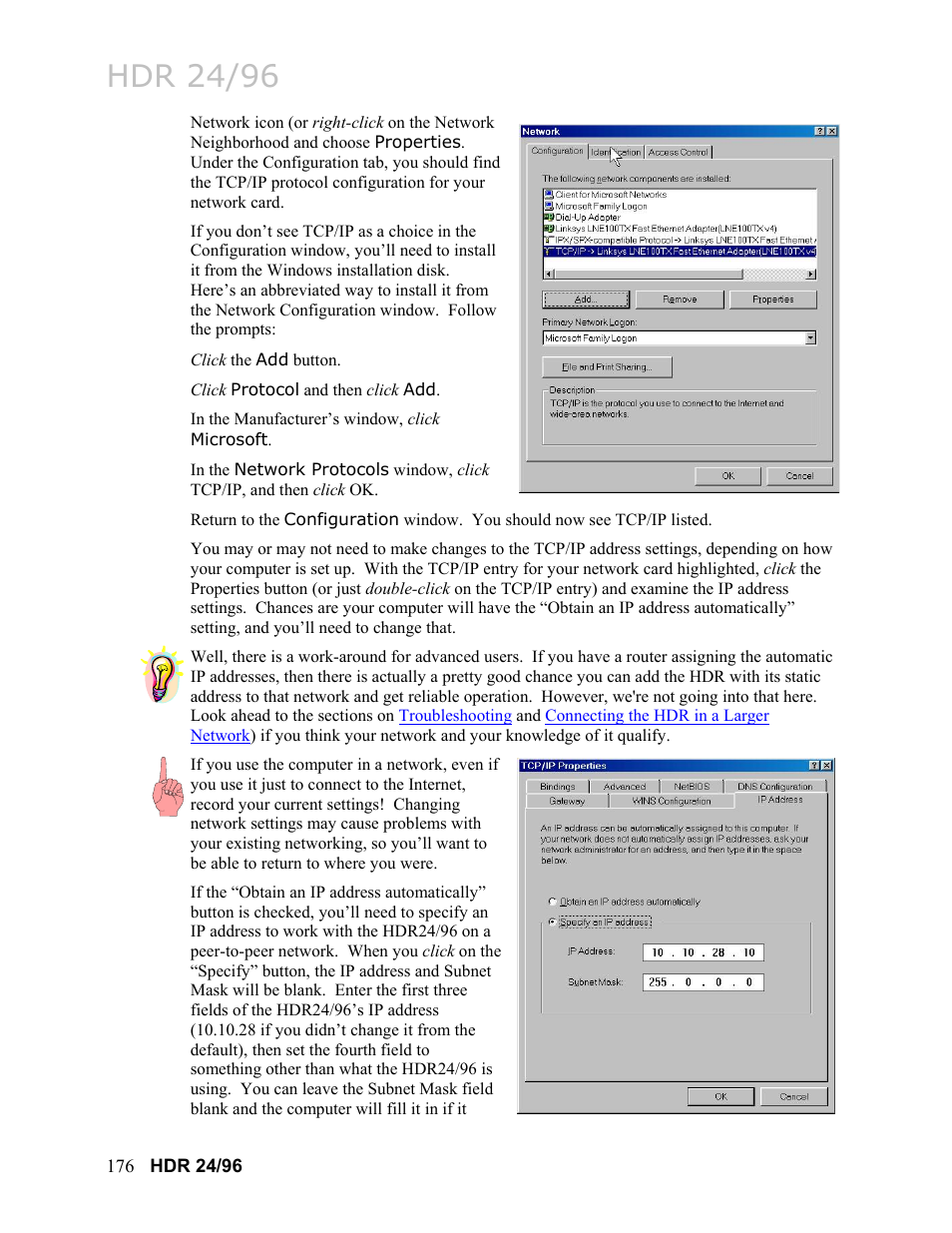 Hdr 24/96 | MACKIE HDR24/96 User Manual | Page 176 / 226