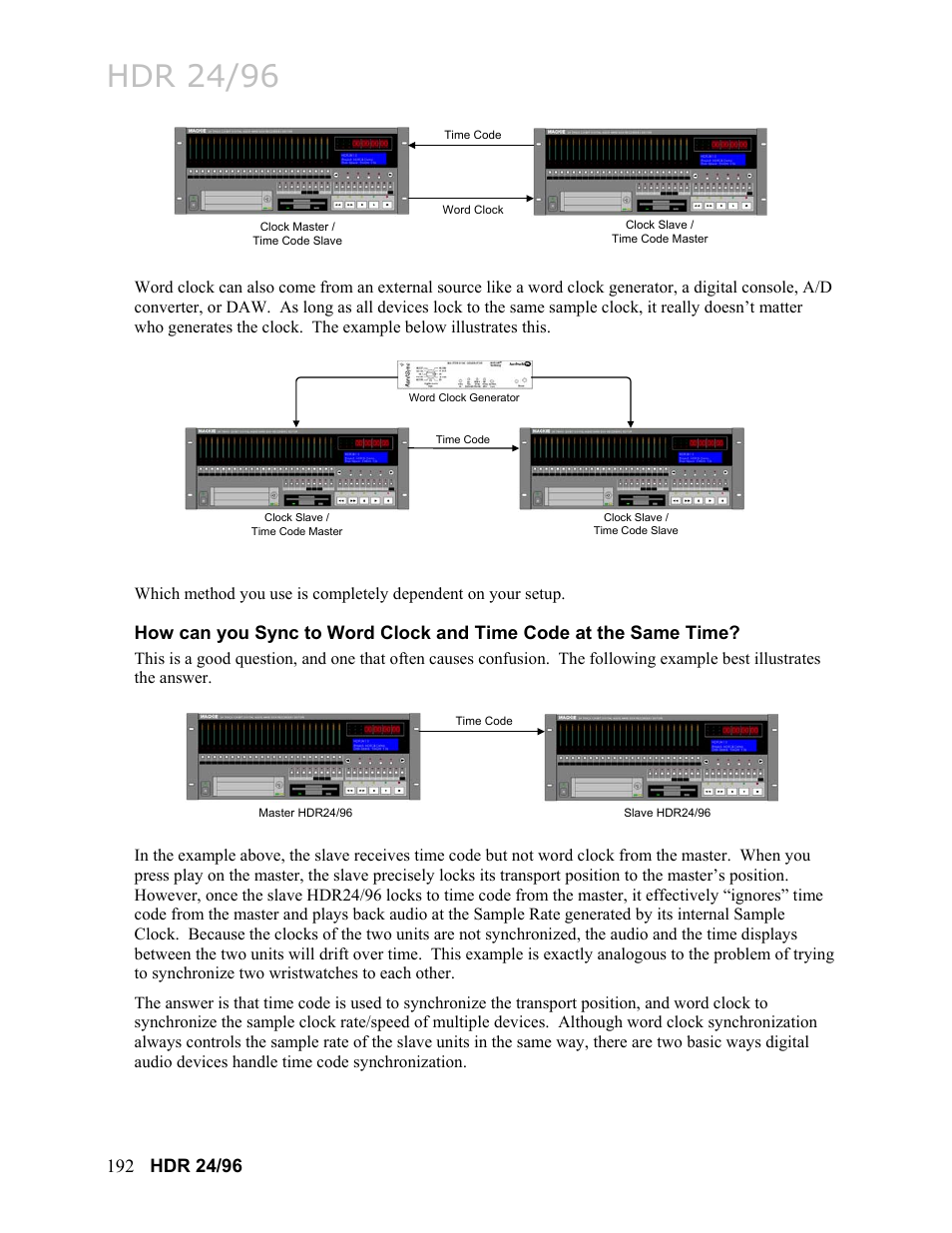 Hdr 24/96 | MACKIE HDR24/96 User Manual | Page 192 / 226