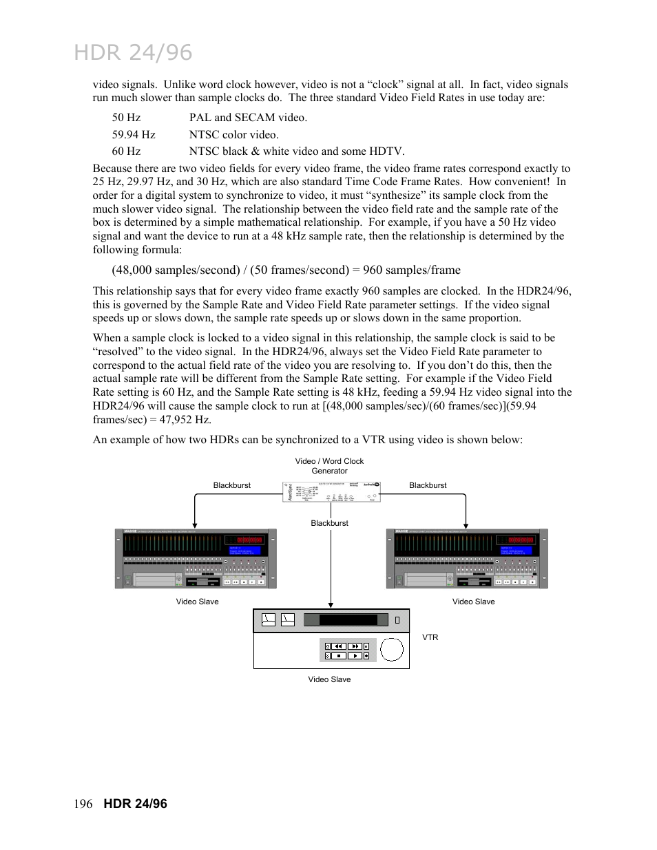 Hdr 24/96 | MACKIE HDR24/96 User Manual | Page 196 / 226