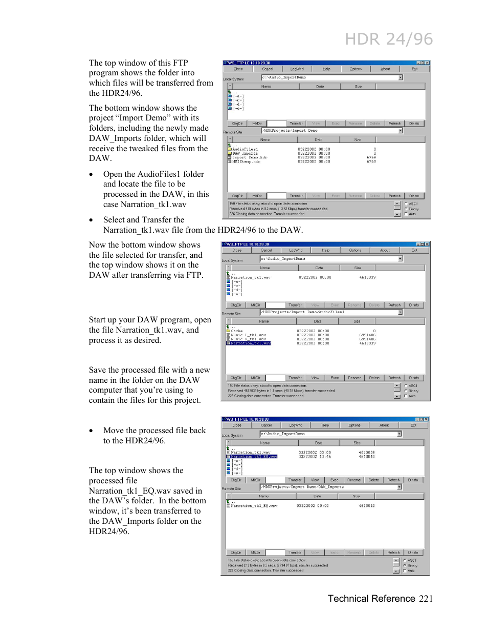 Hdr 24/96 | MACKIE HDR24/96 User Manual | Page 221 / 226