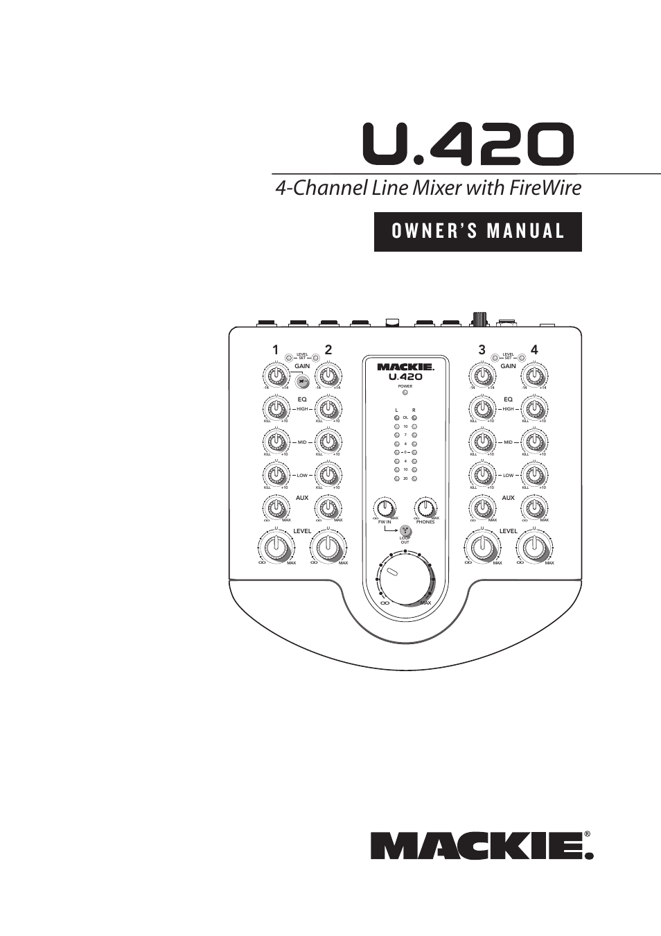 MACKIE U.420 User Manual | 28 pages