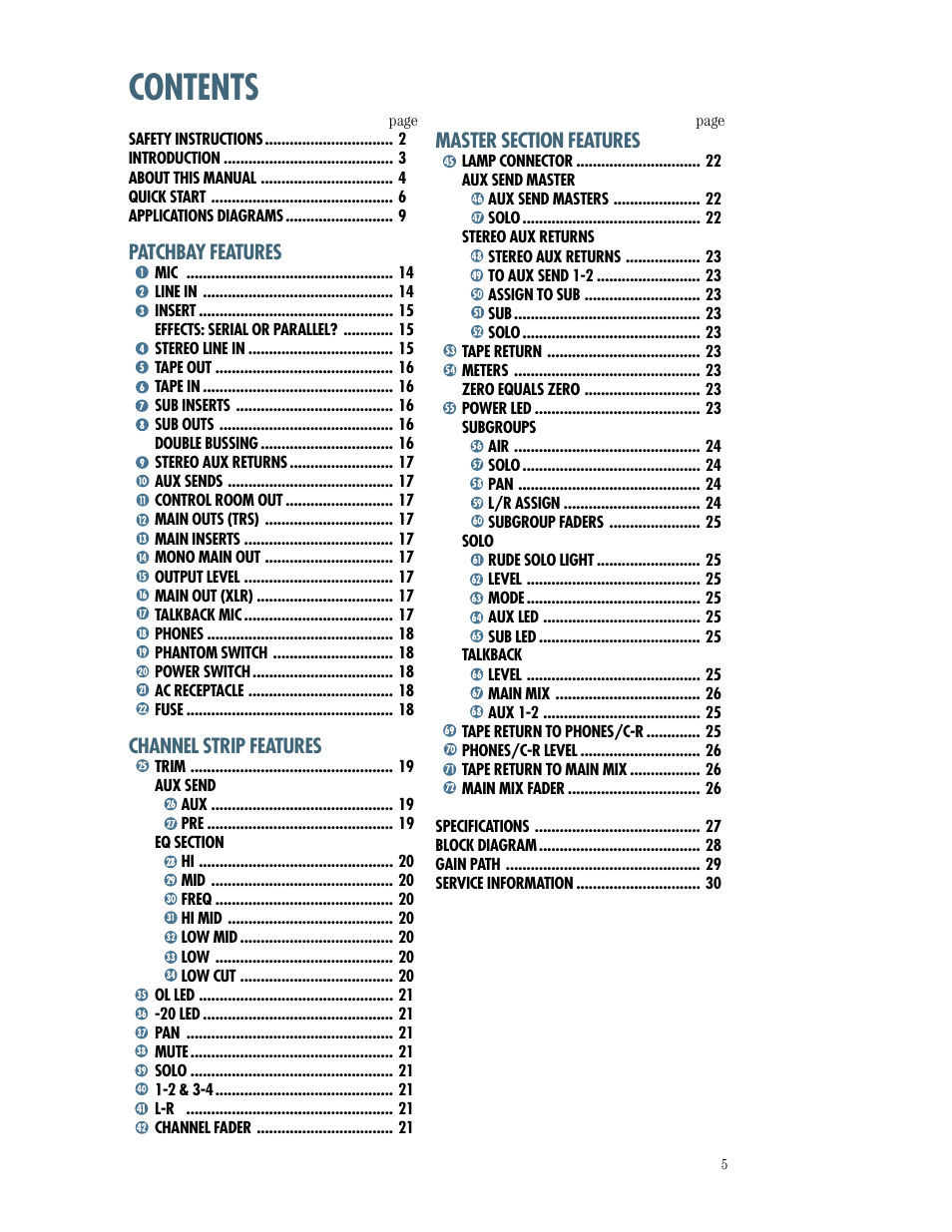 MACKIE SR244-VLZ PRO User Manual | Page 5 / 31