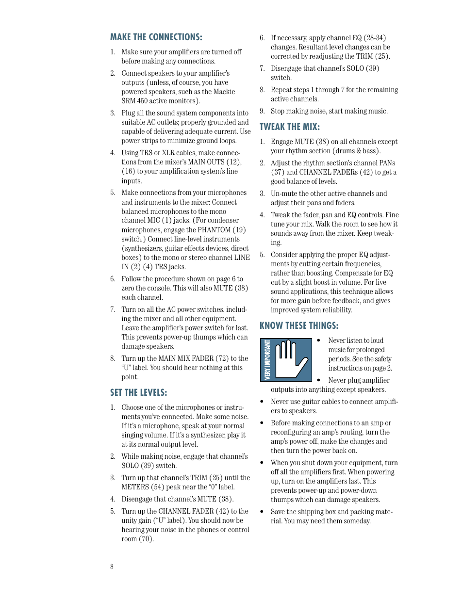 MACKIE SR244-VLZ PRO User Manual | Page 8 / 31