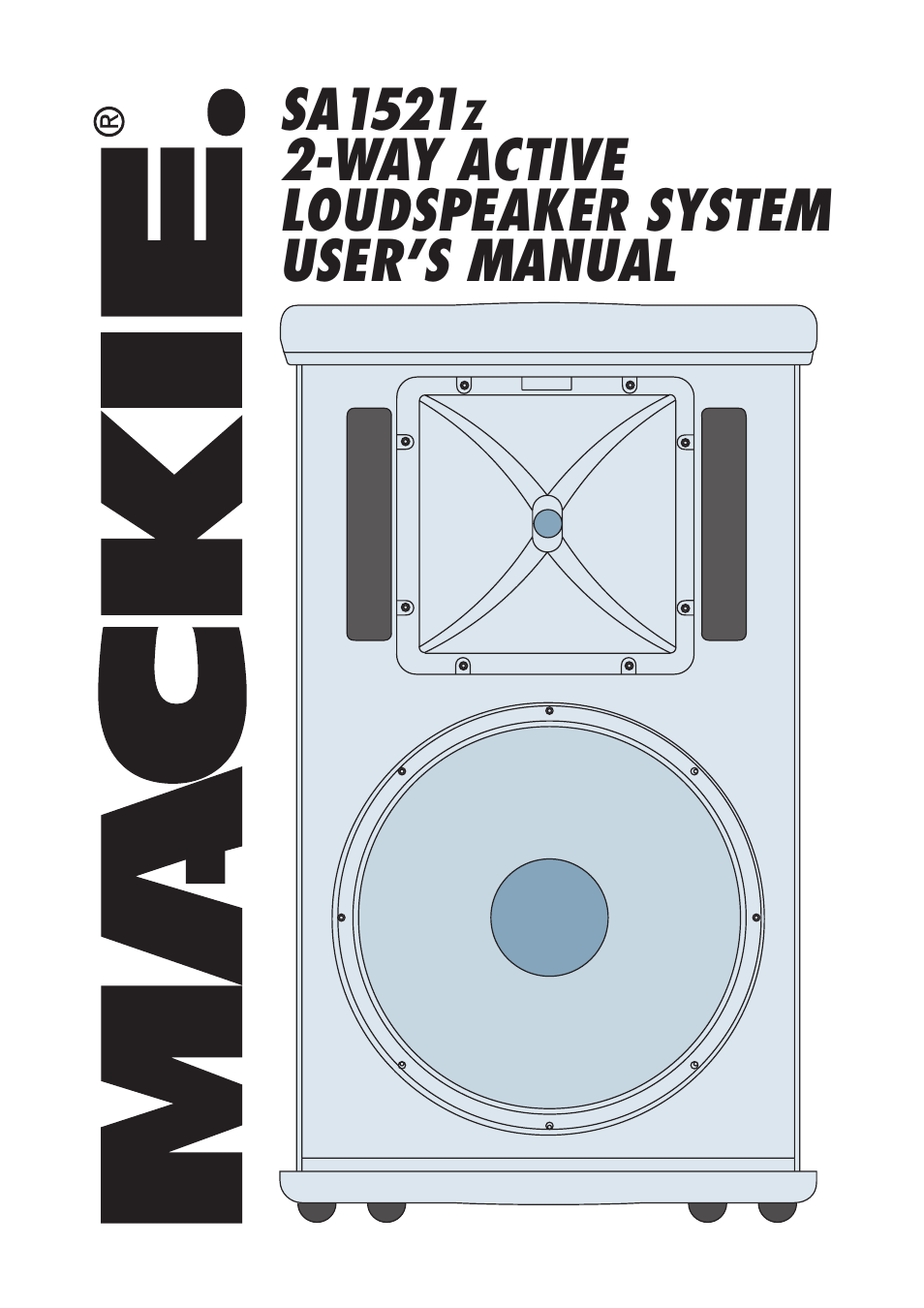 MACKIE SA1521Z User Manual | 12 pages